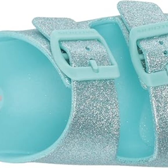Skechers size 2 girls Foamies Cali Blast - Summer Sparkles Slide Sandal - Picture 3 of 7